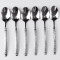Набір столових ложок 6 штук із нержавіючої сталі 21 см ложки кухонні прилади столові сервірування посуд HP-16978-10 (HP-16978-10)