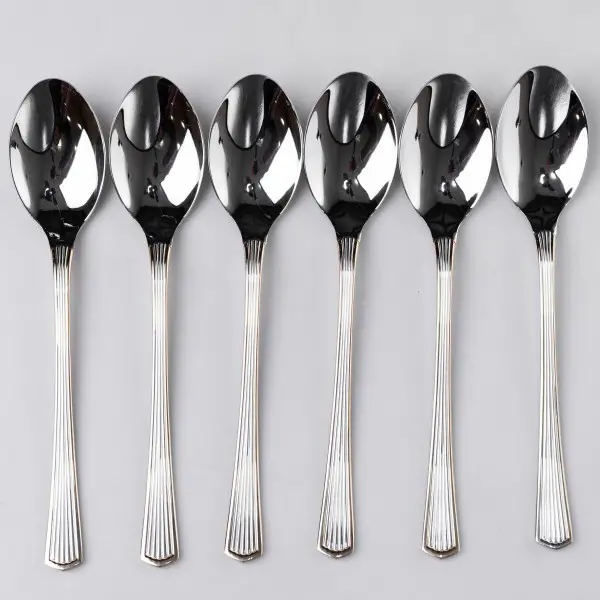 Набір столових ложок 6 штук із нержавіючої сталі 21 см ложки столові посуд нержавійка харчування HP-16978-01 (HP-16978-01) - изображение 2