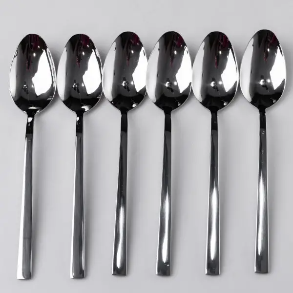 Набір столових ложок 6 штук із нержавіючої сталі сріблястий 21 см ложки столові прилади для сервірування столу нержавіюча сталь HP-16978-16 (HP-16978-16) - изображение 4