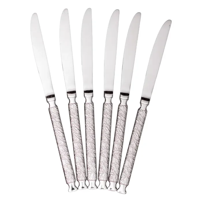 Набір столових ножів 6 (шт)  з нержавіючої сталі 23 (см) Срібло HP-8-37 (HP-8-37) - изображение 1