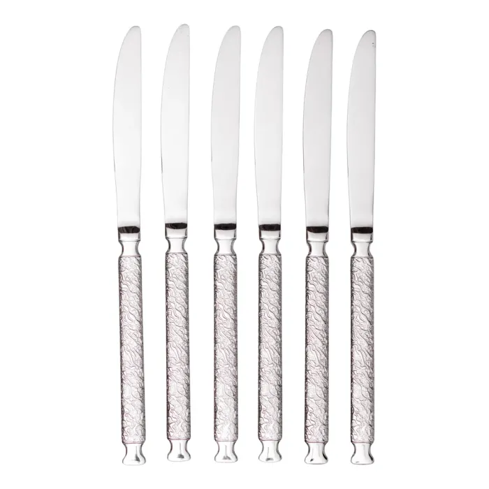 Набір столових ножів 6 (шт)  з нержавіючої сталі 23 (см) Срібло HP-8-37 (HP-8-37) - изображение 2