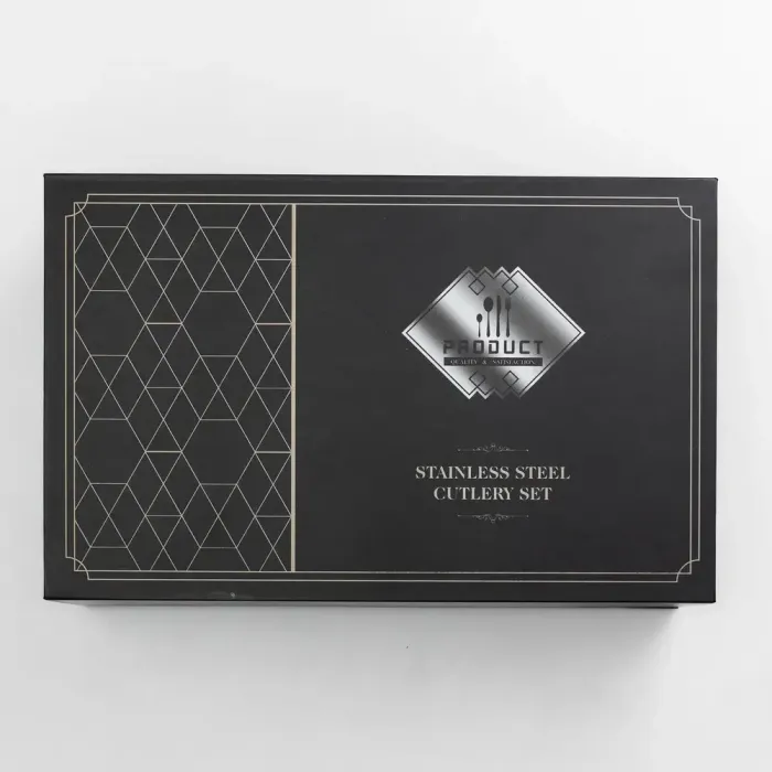 Набір столових приборів 24 предмети набір ложок виделок і ножів на 6 персон Бронзовий (HP-20-44) - изображение 5