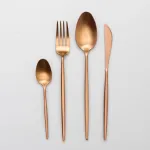 Набір столових приборів 24 предмети столовий набір на 6 персон Бронза (HP-20-18)