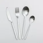 Набір столових приборів на 6 персон 24 предмети столовий набір приборів Сріблястий (HP-20-24)