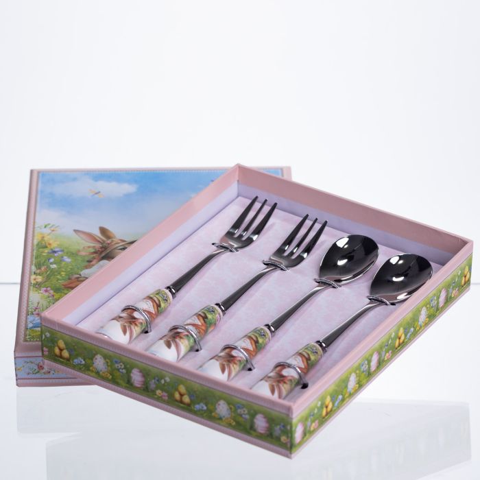 Набір столових приборів Rabbit Family 4 предмети на 2 персони HP-7323-12 (HP-7323-12) - зображення 3