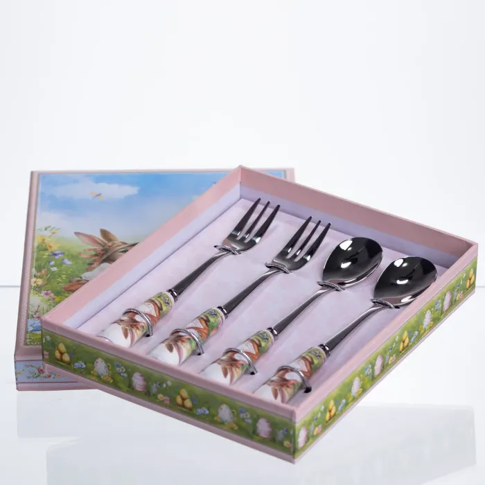 Набір столових приборів Rabbit Family 4 предмети на 2 персони HP-7323-12 (HP-7323-12) - зображення 3