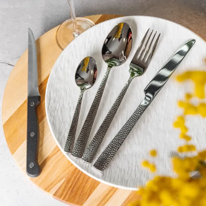 Набір столових приборів у футлярі на 6 осіб столовий набір 30 предметів у футлярі Срібло (HP-20-27) - изображение 4