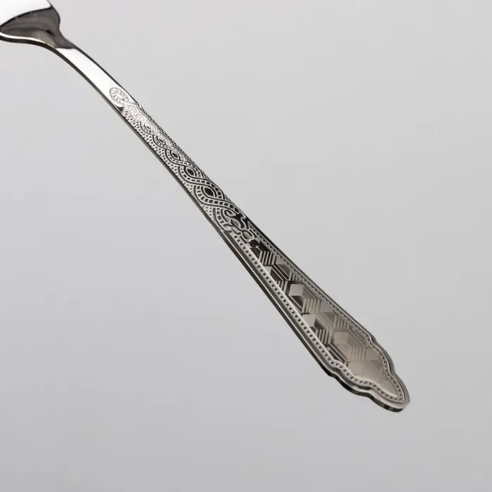 Набір столових приборів золото на 6 персон комплект столових приборів 24 предмети Срібло (HP-20-63) - изображение 4