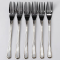 Набір столових виделок 6 штук із нержавіючої сталі 20.5 см вилки кухонні столові прилади сервірування HP-16978-02 (HP-16978-02)