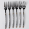 Набір столових виделок 6 штук з нержавіючої сталі 21 см вилки кухонні столові прилади класичний стиль HP-16978-06 (HP-16978-06)