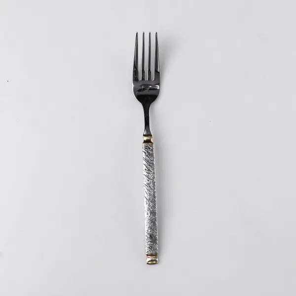 Набір столових виделок 6 штук з нержавіючої сталі 21 см вилки кухонні столові прилади класичний стиль HP-16978-06 (HP-16978-06) - изображение 5
