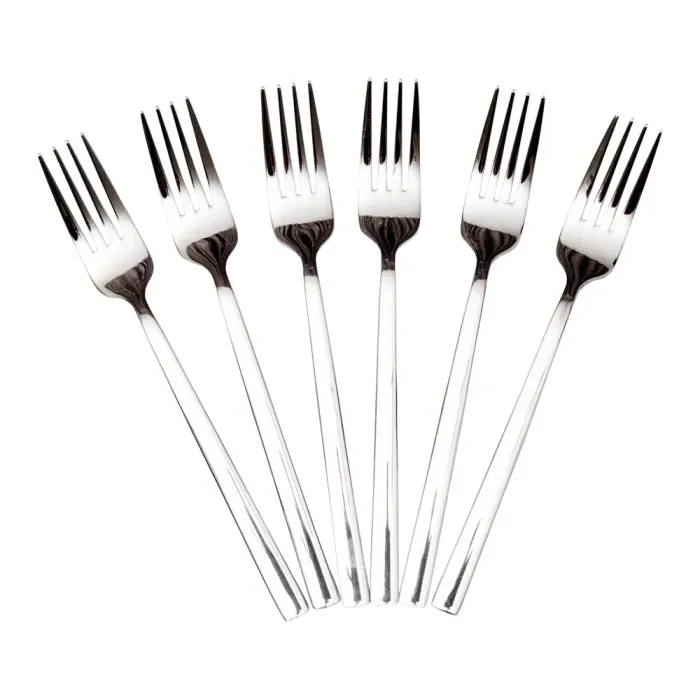 Набір столових виделок 6 штук з нержавіючої сталі 20.5 (см) Срібло HP-8-23 (HP-8-23) - изображение 1