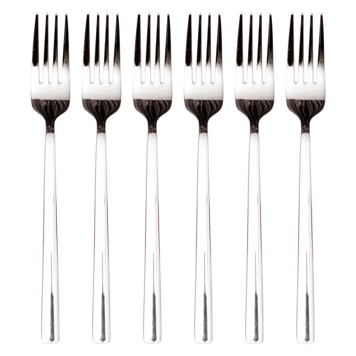 Набір столових виделок 6 штук з нержавіючої сталі 20.5 (см) Срібло HP-8-23 (HP-8-23) - изображение 2