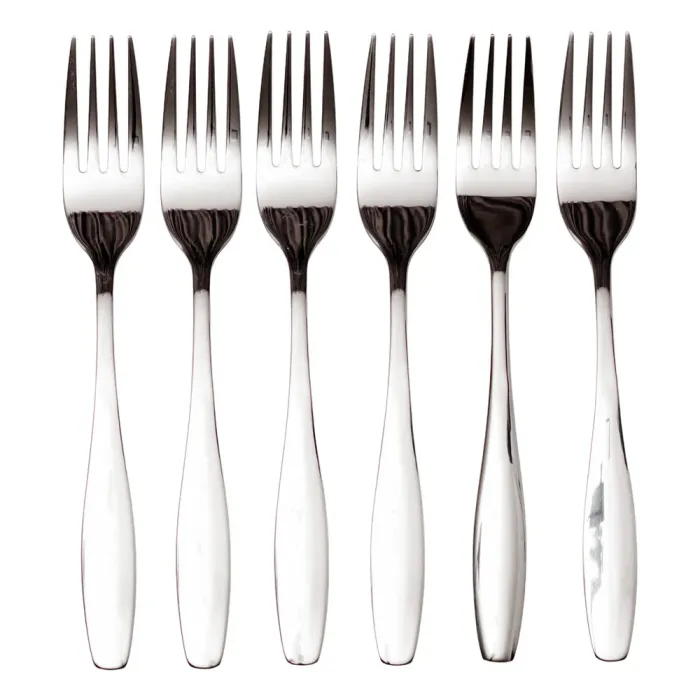 Набір столових виделок 6 штук з нержавіючої сталі 20 (см) Срібло HP-8-18 (HP-8-18) - изображение 2