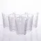 Набір скляних стаканів 6 шт по 50 мл з візерунком, прозорі HP-19-132 (HP-19-132)