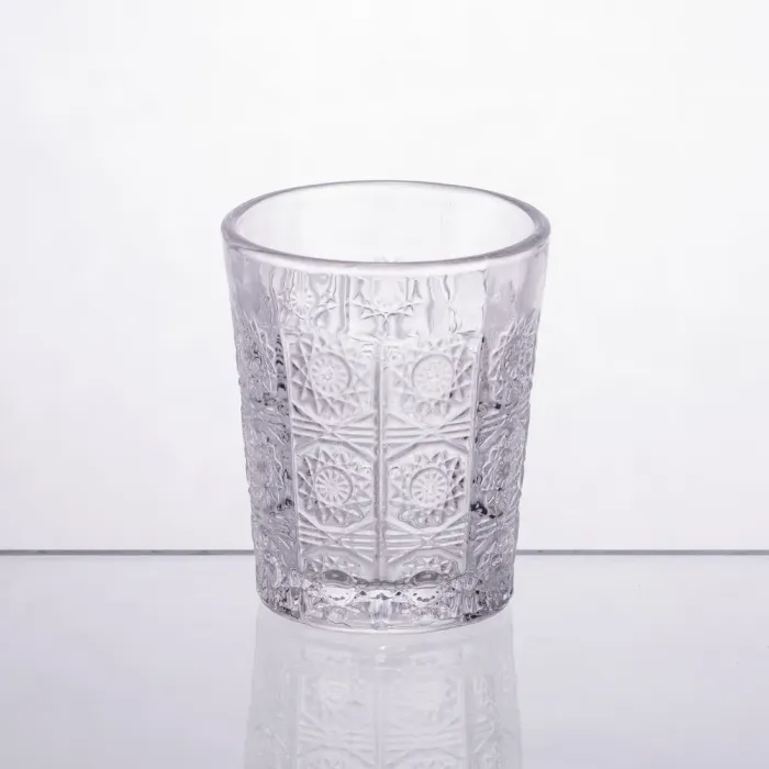 Набір скляних стаканів 6 шт по 50 мл з візерунком, прозорі HP-19-132 (HP-19-132) - изображение 3