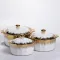 Набір супниць порцелянових 3 (шт) 1.5/2/3 (л)  каструлі бульйонниці з кришкою та ручками для дому та ресторану з позолотою ML-T26-3 (ML-T26-3)