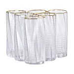 Набір з 6 високих склянок, 450 мл, для лимонаду, води, соку та коктейлів. (HP-16-18)