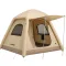 Надувний 3-місний намет 230×230×150 (см) для туризму та риболовлі намет з надувним каркасом Бежевий LU-021 (LU-021)