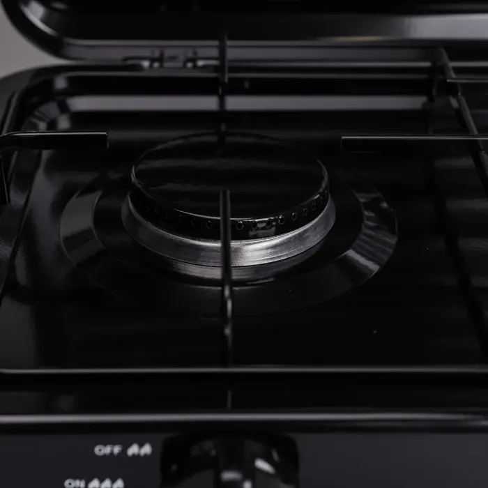 Настольная газовая плита на 2 конфорки 4.4 кВт мини газовая плита для баллонного газа Черная Sokany (SK-6002B) - изображение 6