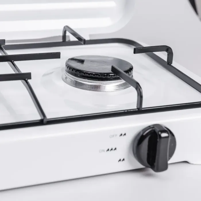 Настольная газовая плита на 2 конфорки мини газовая плита для баллонного газа Белая Sokany (SK-6002W) - изображение 7