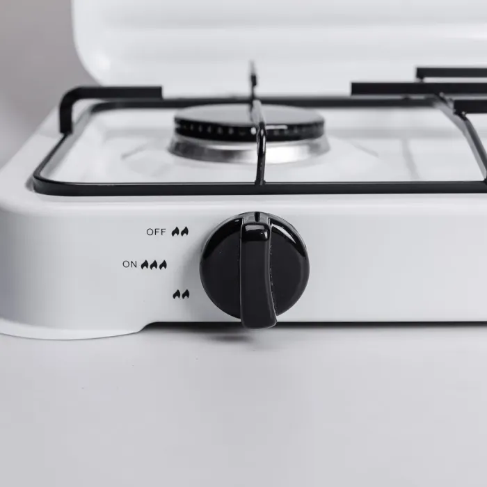 Настольная газовая плита на 2 конфорки мини газовая плита для баллонного газа Белая Sokany (SK-6002W) - изображение 9