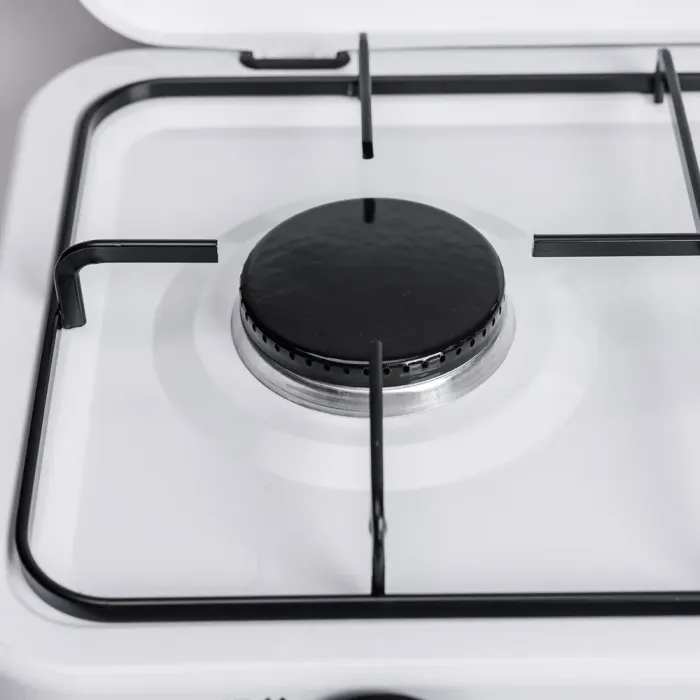 Настольная газовая плита на 3 конфорки 5.5 кВт мини газовая плита для баллонного газа Белая Sokany (SK-6003W) - изображение 9