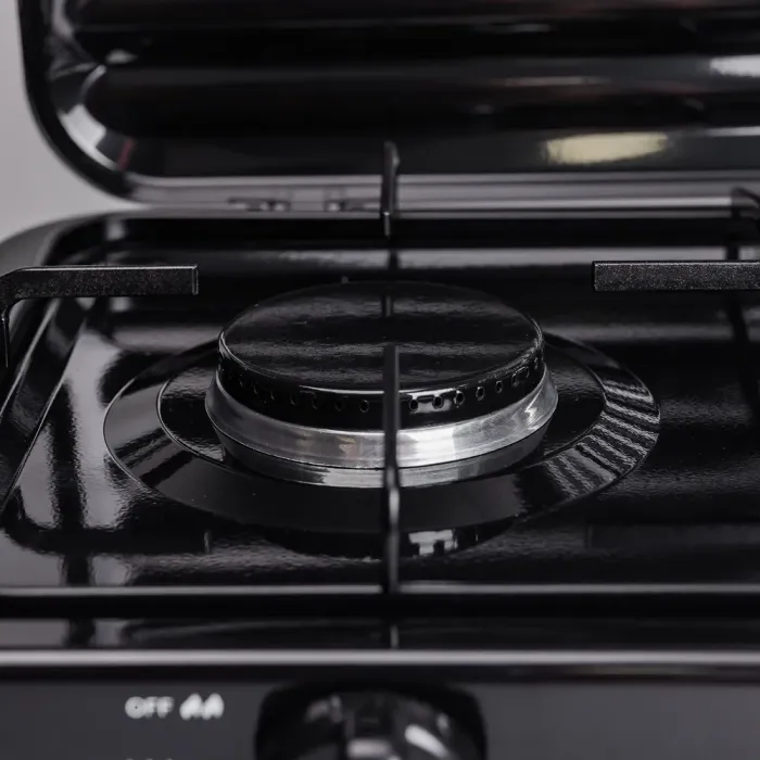 Настольная газовая плита на 3 конфорки мини газовая плита для баллонного газа Черная Sokany (SK-6003B) - изображение 7