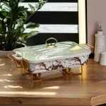 Настольная мармитница 2 литра прямоугольный мармит с крышкой с керамическим подогревом (HP1033)