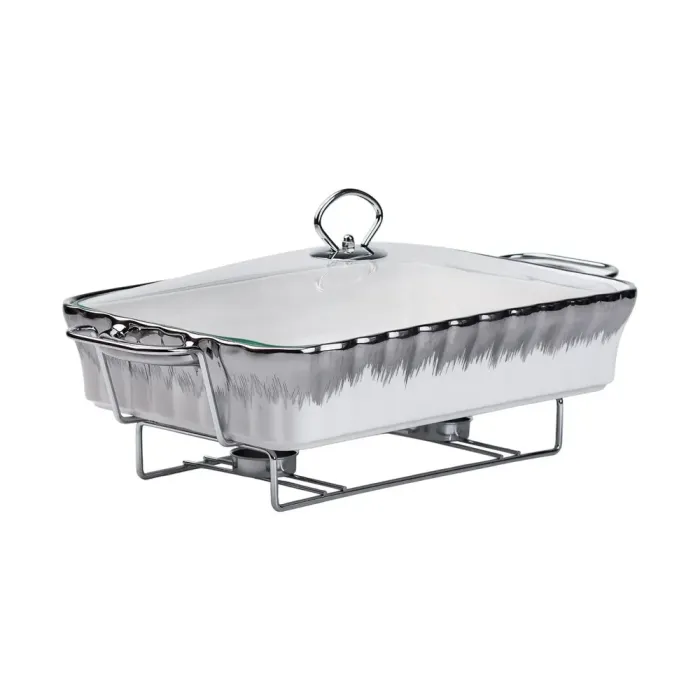 Настольная мармитница 2 литра прямоугольный мармит с подогревом керамический для других блюд. (HP1021) - изображение 2