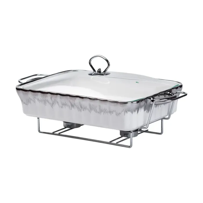 Настольная мармитница 2 литра прямоугольный мармит с подогревом керамический для других блюд. (HP1021) - изображение 3