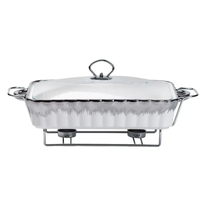 Настольная мармитница 2 литра прямоугольный мармит с подогревом керамический для других блюд. (HP1021) - изображение 4