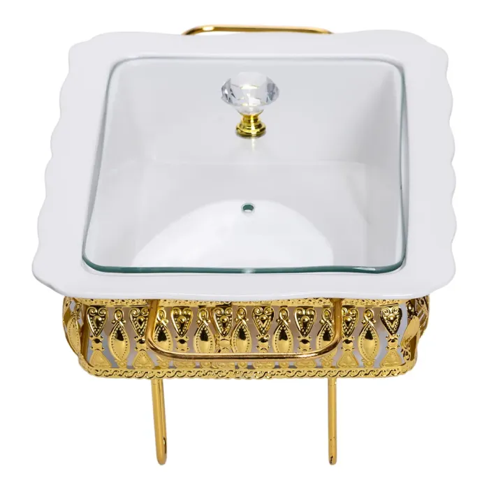 Настільна мармітниця порцелянова 36×21×15 (см) на підставці 1.5 (л) HP-26-6 (HP-26-6) - изображение 4