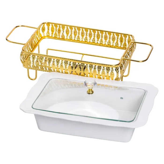 Настільна мармітниця порцелянова 36×21×15 (см) на підставці 1.5 (л) HP-26-6 (HP-26-6) - изображение 6