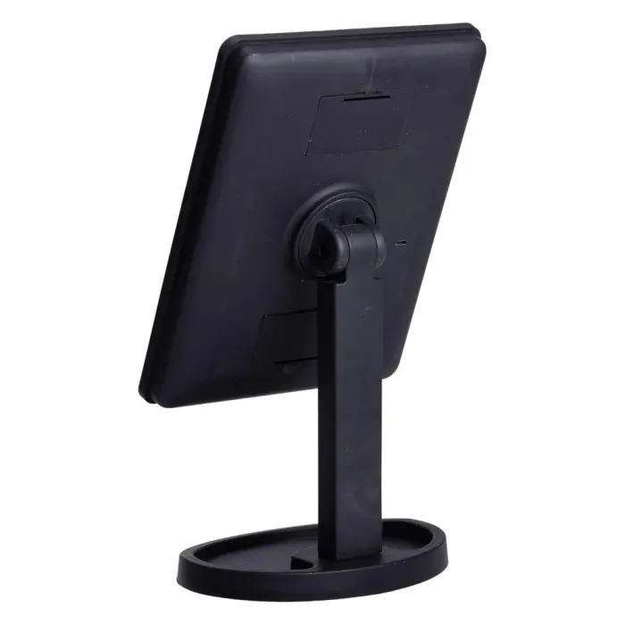 Настільне дзеркало з підсвічуванням 22 LED для макіяжу 21х16 см прямокутне на ніжці USB Чорне (HP-10-4AB) - изображение 5