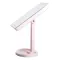 Настільне дзеркало з підсвічуванням 22 LED для макіяжу 21х16 см прямокутне на ніжці USB Рожеве (HP-10-4AP)