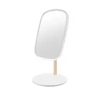 Настільне дзеркало з підсвічуванням 23х18 см для макіяжу на ніжці Біле (HP-10-6AW)