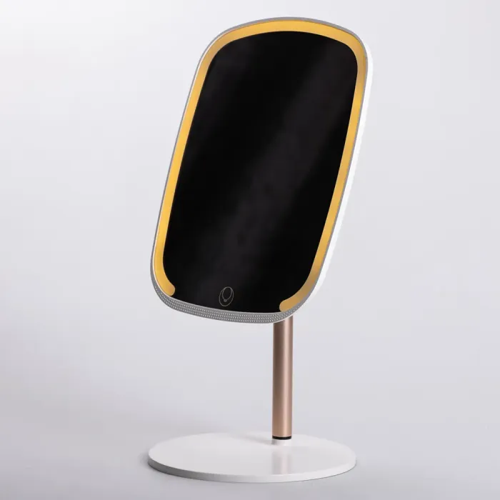 Настільне дзеркало з підсвічуванням 23х18 см для макіяжу на ніжці Біле (HP-10-6AW) - зображення 8