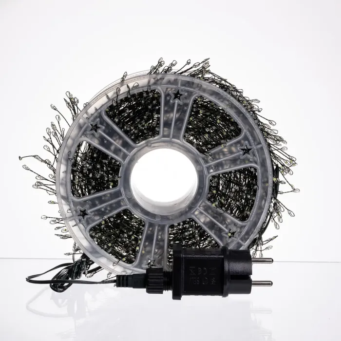 Новорічна гірлянда Хвойна лапа кімнатна роса 100 м 3000 LED зелений провід Синє сяйво D3000L100MGBL (D3000L100MGBL) - зображення 6