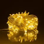 Новорічна гірлянда кімнатна нитка 10 м 120 LED кімнатна гірлянда білий провід Жовте світло W120LED10MWY (W120LED10MWY)