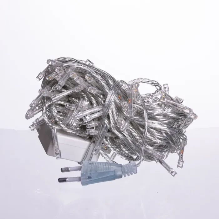 Новорічна гірлянда кімнатна нитка 10 м 120 LED кімнатна гірлянда білий провід Жовте світло W120LED10MWY (W120LED10MWY) - изображение 4