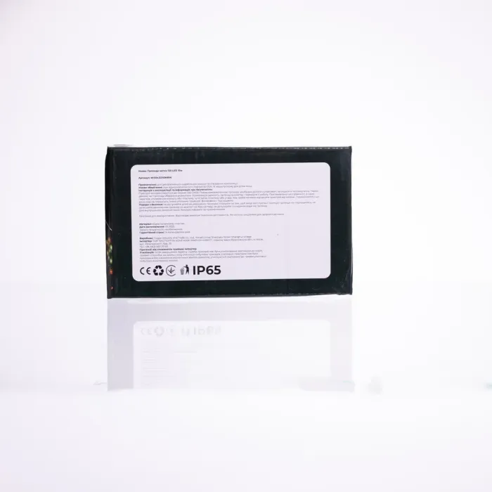 Новорічна гірлянда кімнатна нитка 10 м 120 LED чорний провід Білий W120LED10MBW (W120LED10MBW) - зображення 2