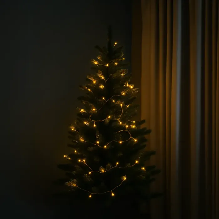 Новорічна гірлянда кімнатна нитка 10 м 120 LED чорний провід Жовтий W120LED10MBY (W120LED10MBY) - изображение 2