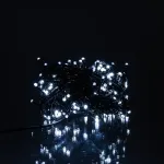 Новорічна гірлянда кімнатна нитка 14 м 160 LED кімнатна гірлянда чорний провід Біле світло W160LED16MBW (W160LED16MBW)