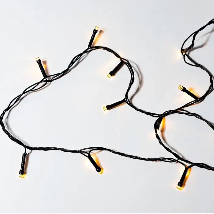 Новорічна гірлянда кімнатна нитка 22 м 220 LED чорний провід Жовтий W220LED22MBY (W220LED22MBY) - изображение 5