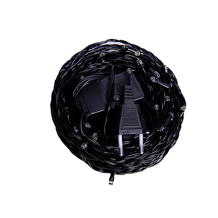 Новорічна гірлянда кімнатна нитка 22 м 220 LED чорний провід Жовтий W220LED22MBY (W220LED22MBY) - изображение 6