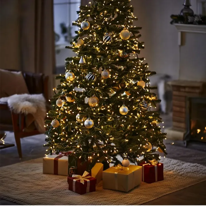 Новорічна гірлянда кімнатна нитка 22 м 220 LED чорний провід Жовтий W220LED22MBY (W220LED22MBY) - изображение 9