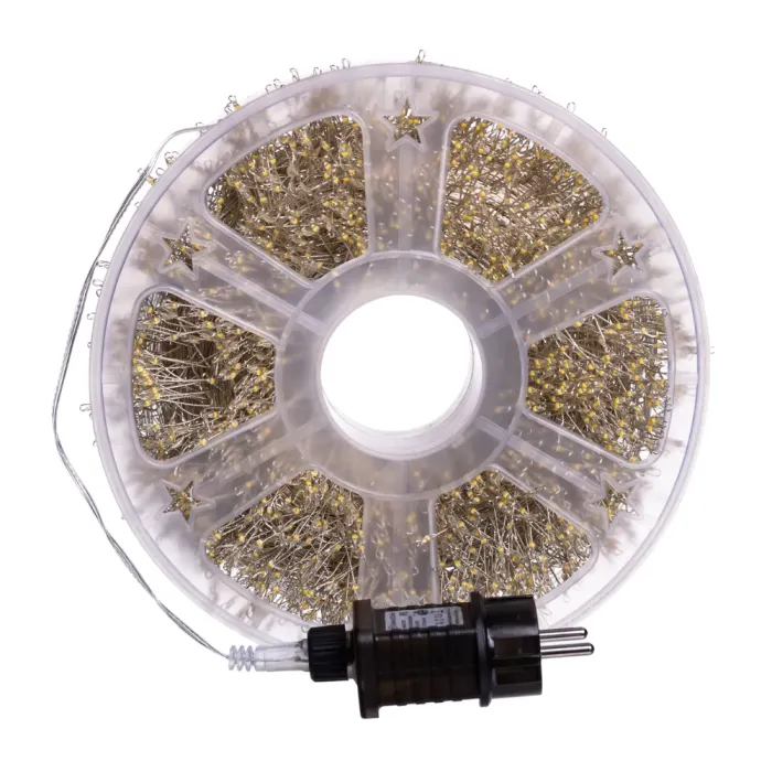 Новорічна гірлянда Хвойна лапа 100 м 3000 LED білий провід Біле сяйво D3000L100MWW (D3000L100MWW) - изображение 7