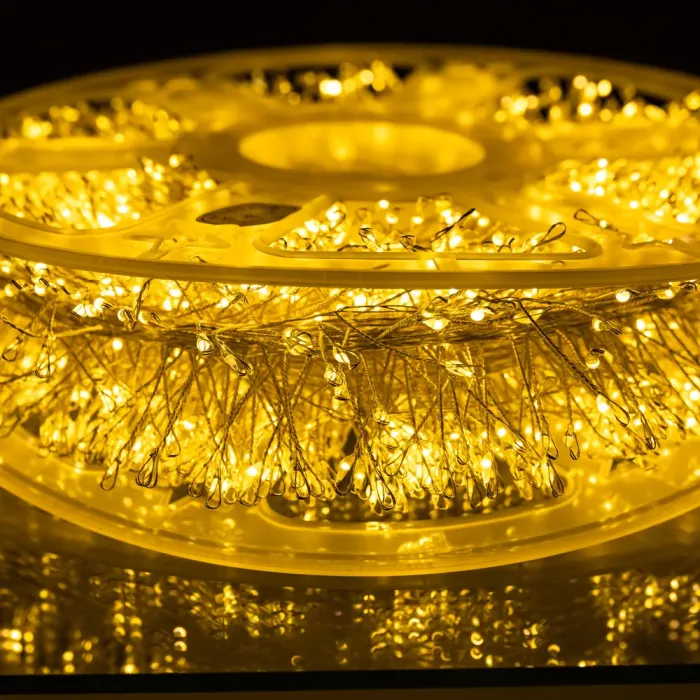 Новорічна гірлянда Хвойна лапа 100 м 3000 LED білий провід Жовте сяйво D3000L100MWY (D3000L100MWY) - зображення 9
