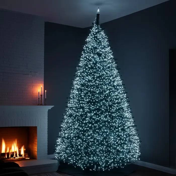 Новорічна гірлянда кімнатна роса 100 м 3000 LED Хвойна лапа зелений провід Біле сяйво D3000L100MGW (D3000L100MGW) - зображення 2